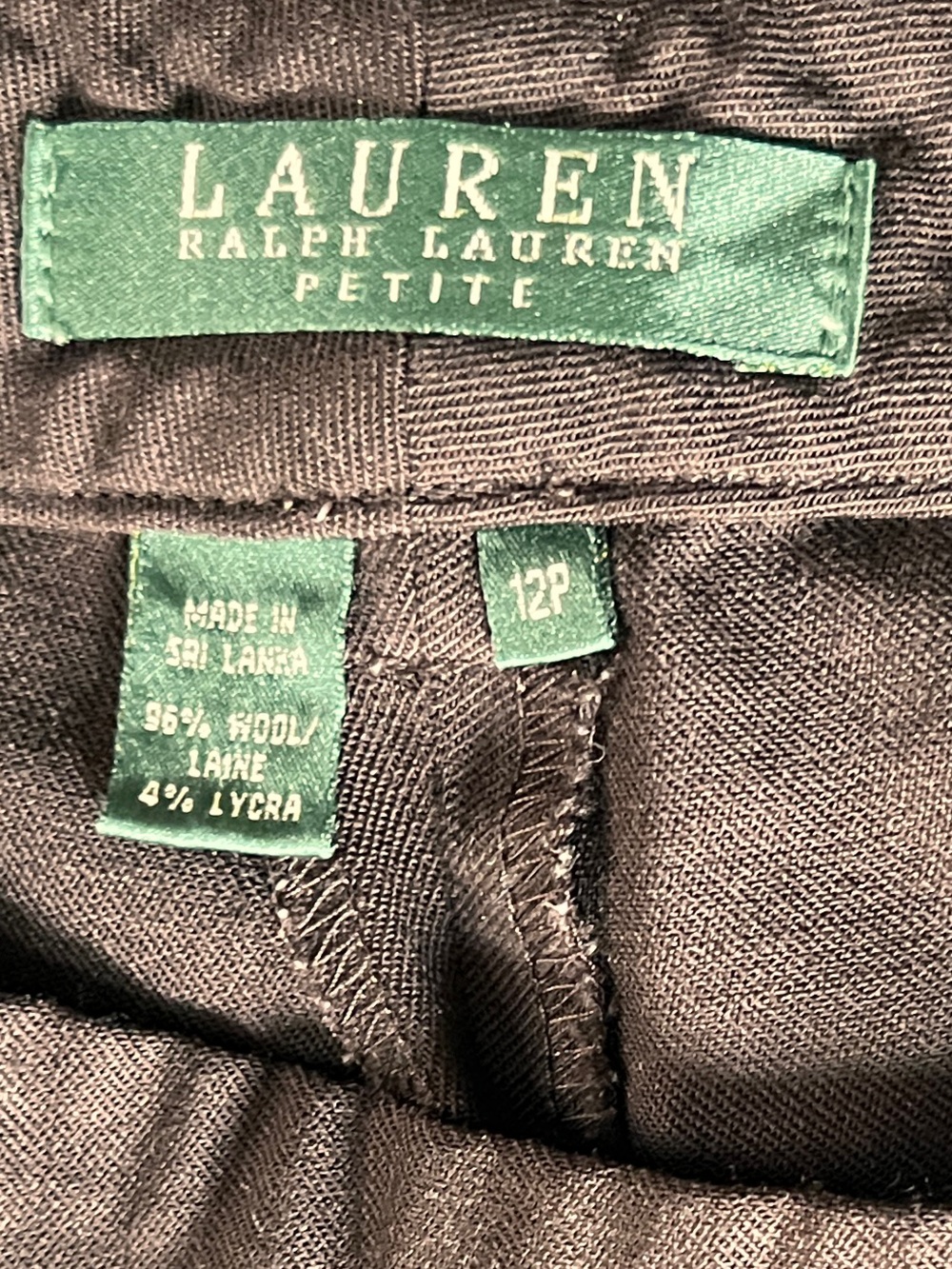 Lauren Ralph Lauren Brown Women’s Dress Pants 12P - Picture 6 of 8